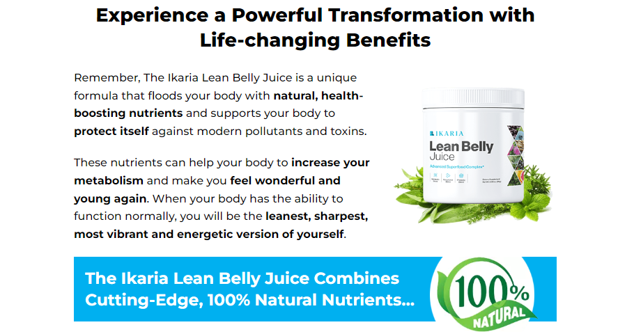 Ikaria Lean Belly Juice Benefits